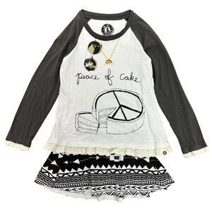 Mini Shatsu Peace of Cake Kids Raglan Dress size 8
